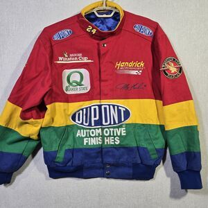 Jeff Hamilton Racing Collection Jacket Winston NASCAR Rainbow MED